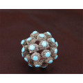 Factory Main Coral Design Men Ring Big Crystal Fashion Men Alloy Rings